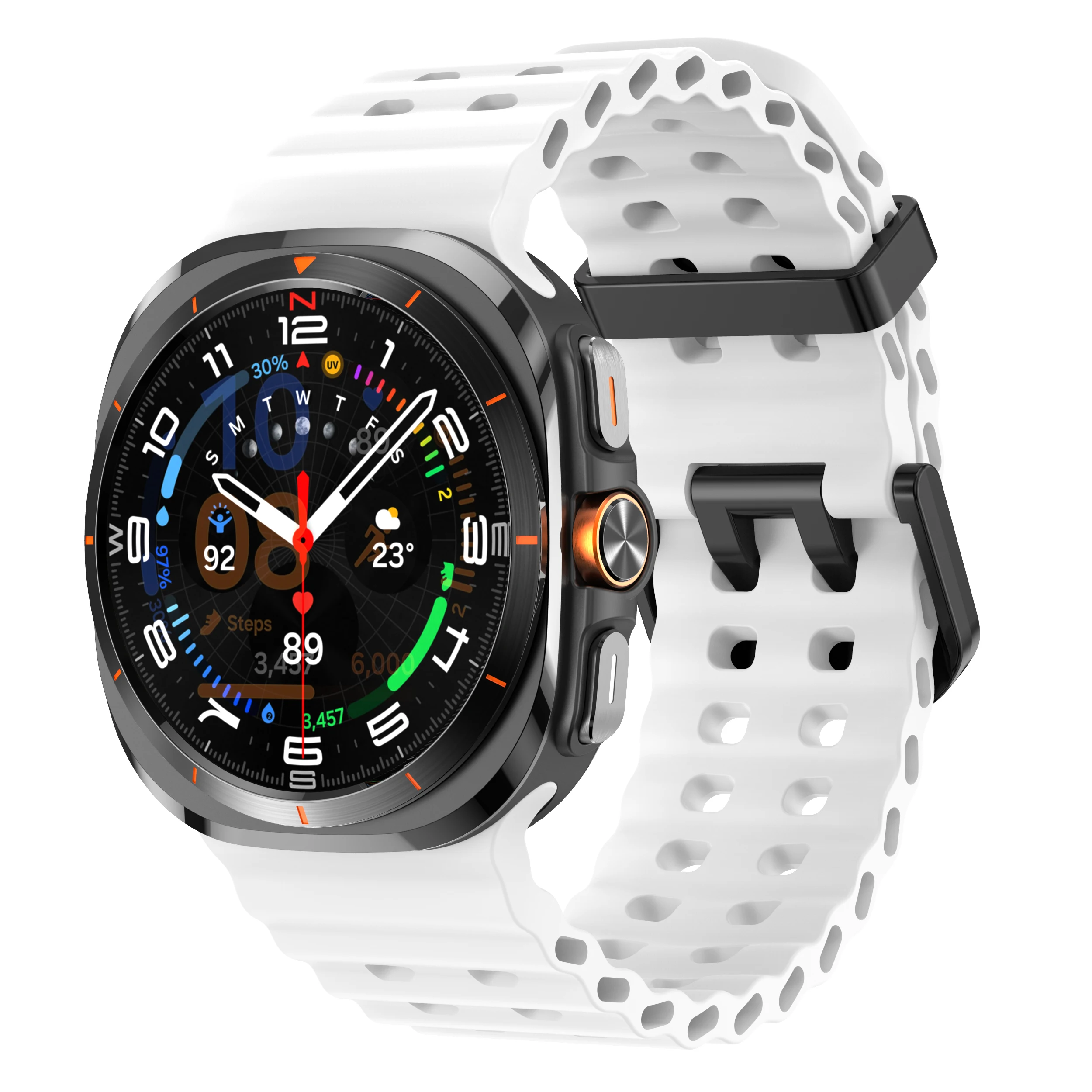 Uhrenarmband für Samsung Galaxy Watch 7 8 Ultra Ersatz-Gummiarmband für Samsung Galaxy Watch8 Zubehör