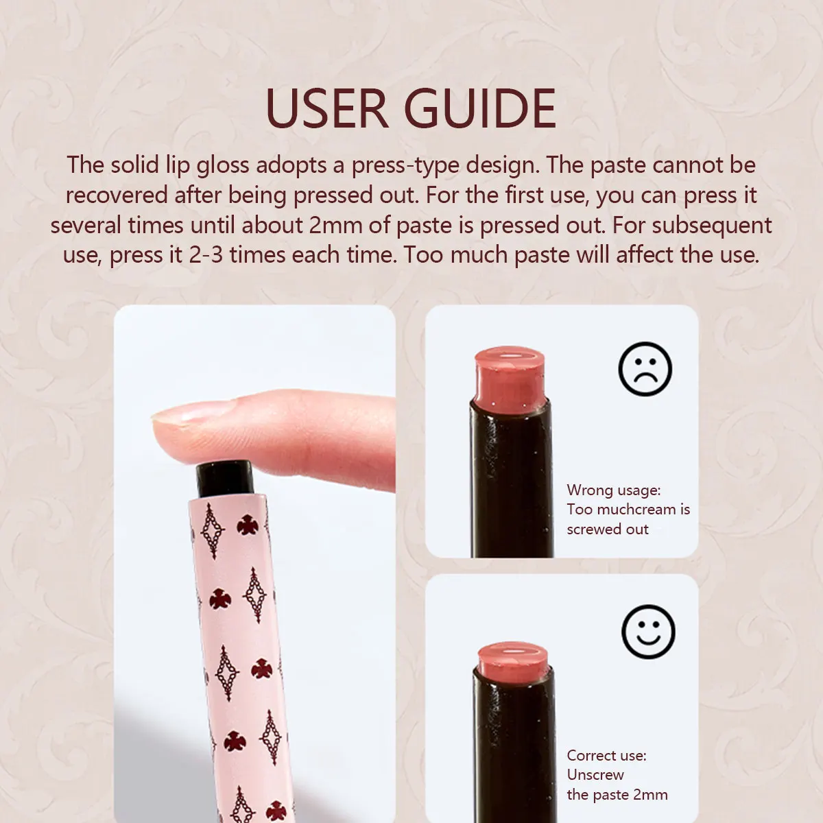 haggard Emo Monster Melting Glossy Balm,Solid Glossy Balm Texture,Lightweight Non-Sticky,Natural Color Payoff,Lip Highlighting