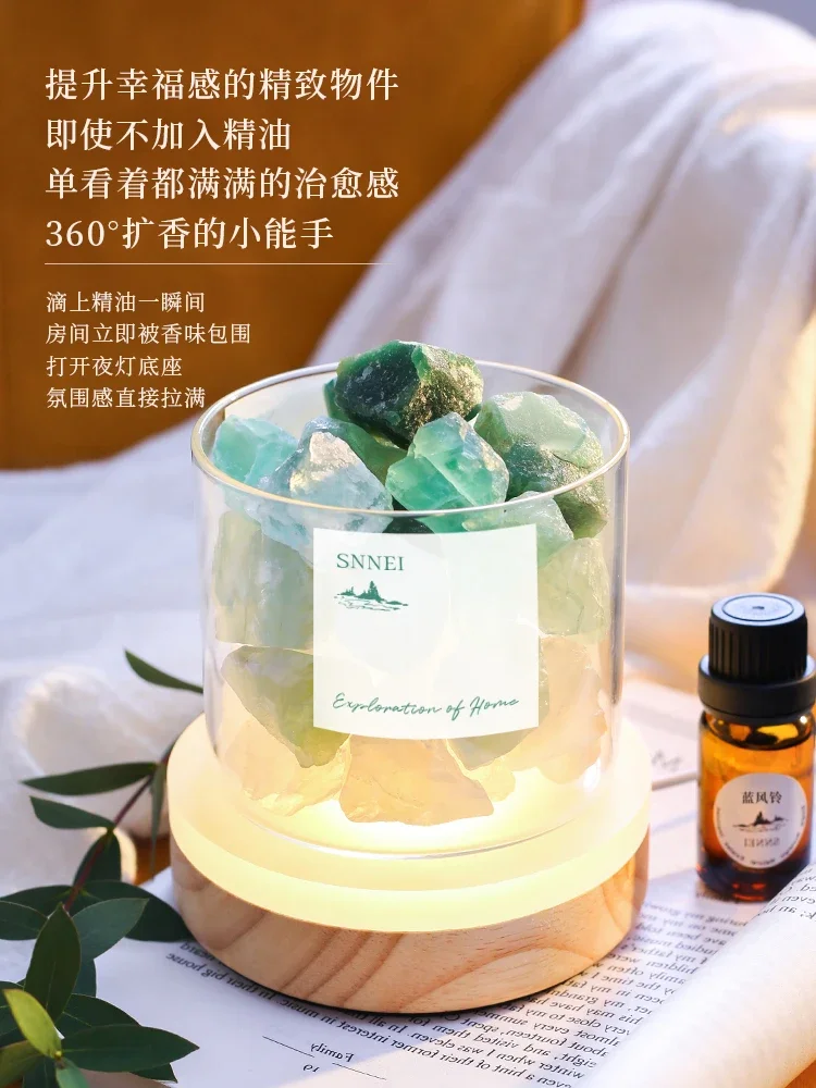 Aromatherapy essential oil fire-free household lasting fragrance crystal gift box