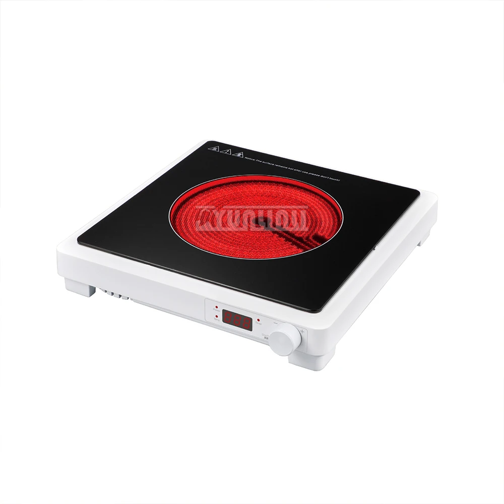 เตาเซรามิกไฟฟ้า2000วัตต์เตาทำความร้อนแบบอินฟาเรดพกพาเตาต้มชาอเนกประสงค์