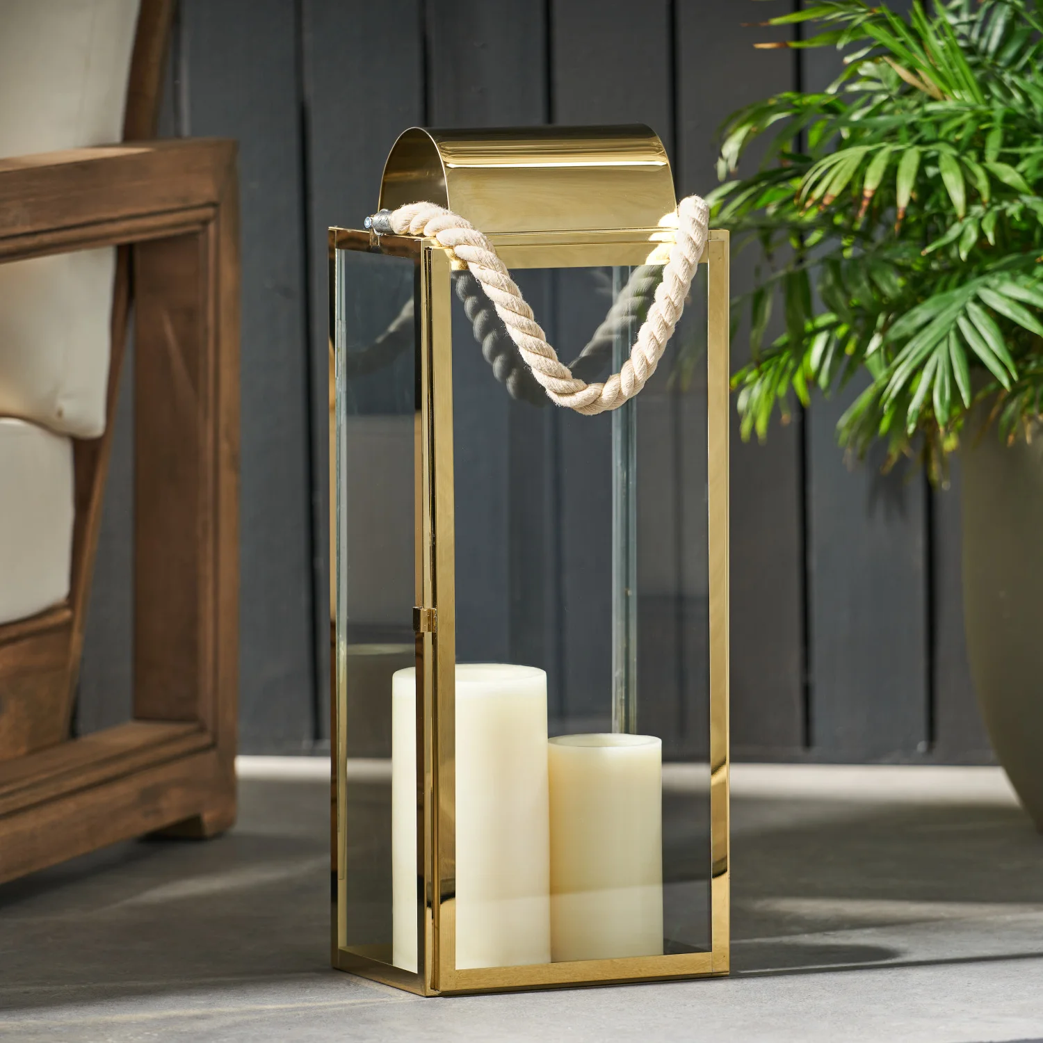 Lentera STAINLESS STEEL LARRY 22 H