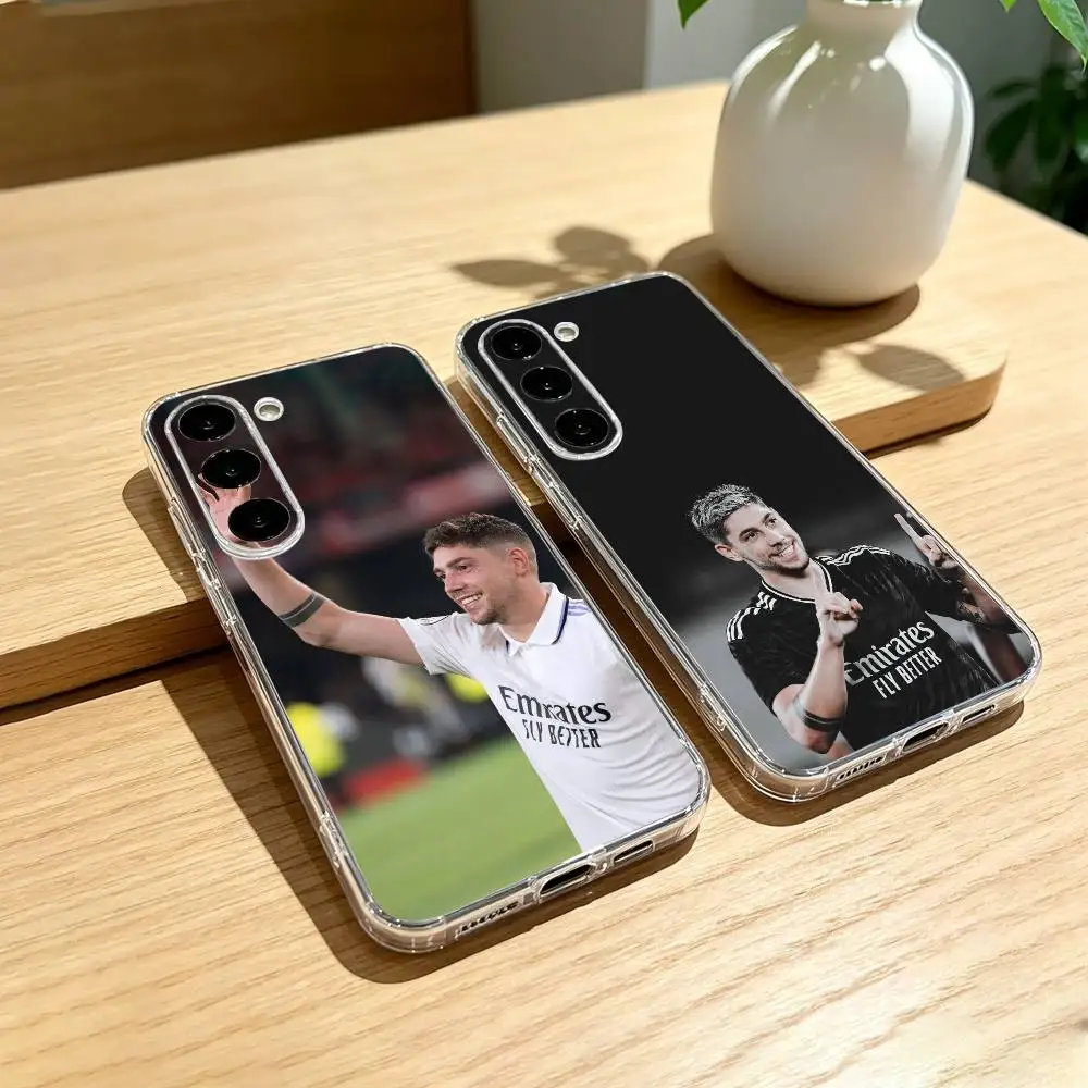 

Football Fan f-Federico v-Valverde Phone Case For Samsung Galaxy A91,80,73,72 ,71,53,52,32 ,31,22,21s,20,Transparent Case
