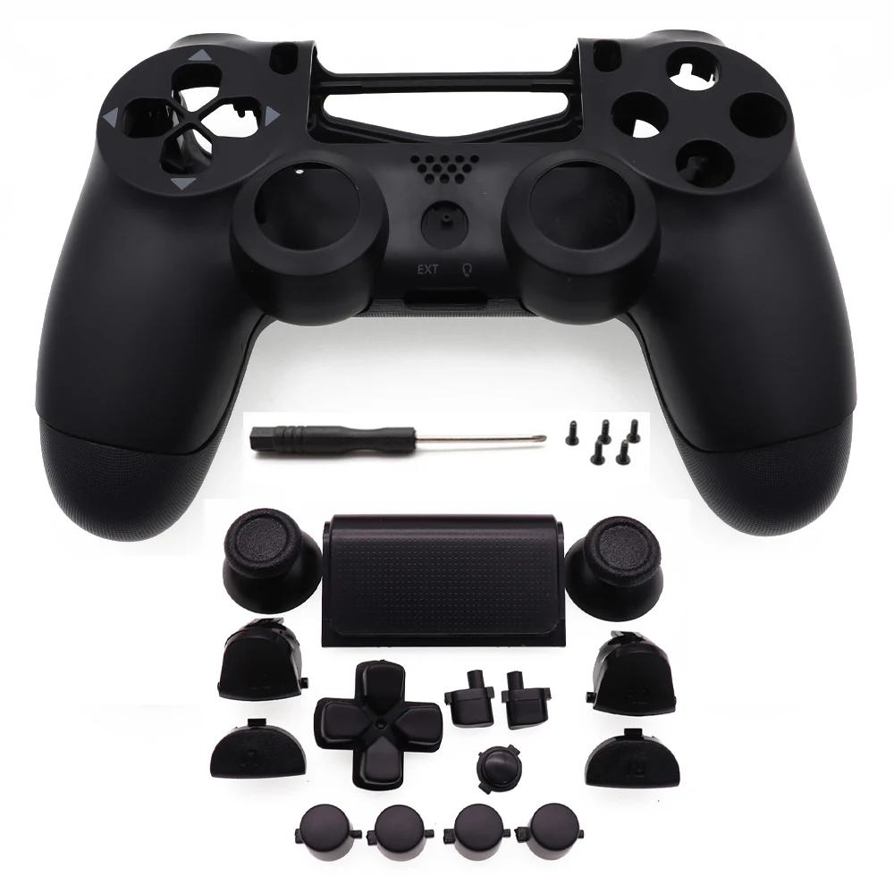 Full Plastic Hard Shell + Buttons Mod Kit For JDS JDM-050 055 For PS4 5.0 Controller Housing Cover Case
