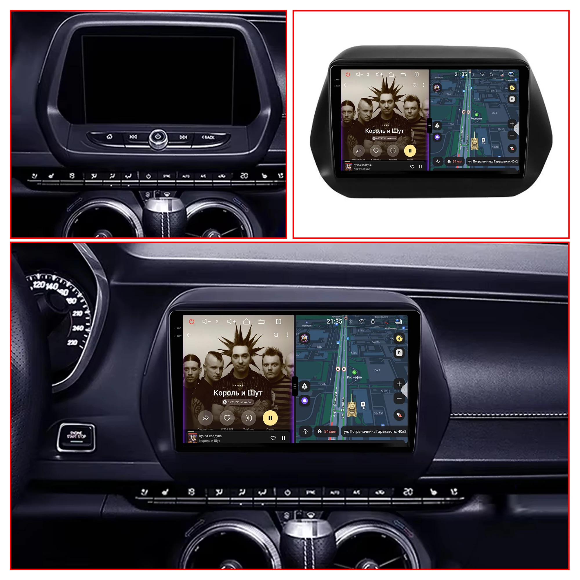 Redpower Crystal Sound Car Radio for Chevrolet Camaro 6 2015-2023 850 Pro Max Android Player Screen with CarPlay Bluetooth Hi-Fi