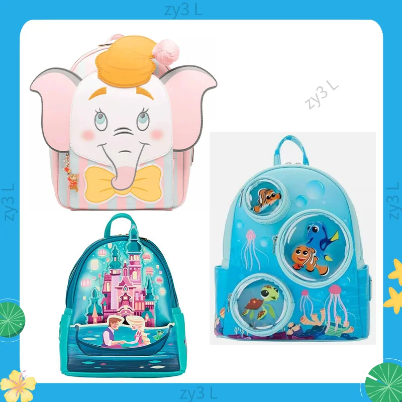 Temporada de regreso a la escuela Loungefly Rapunzel Mini mochila de viaje lindo personaje de dibujos animados bolso de mujer regalo para estudiantes y niños