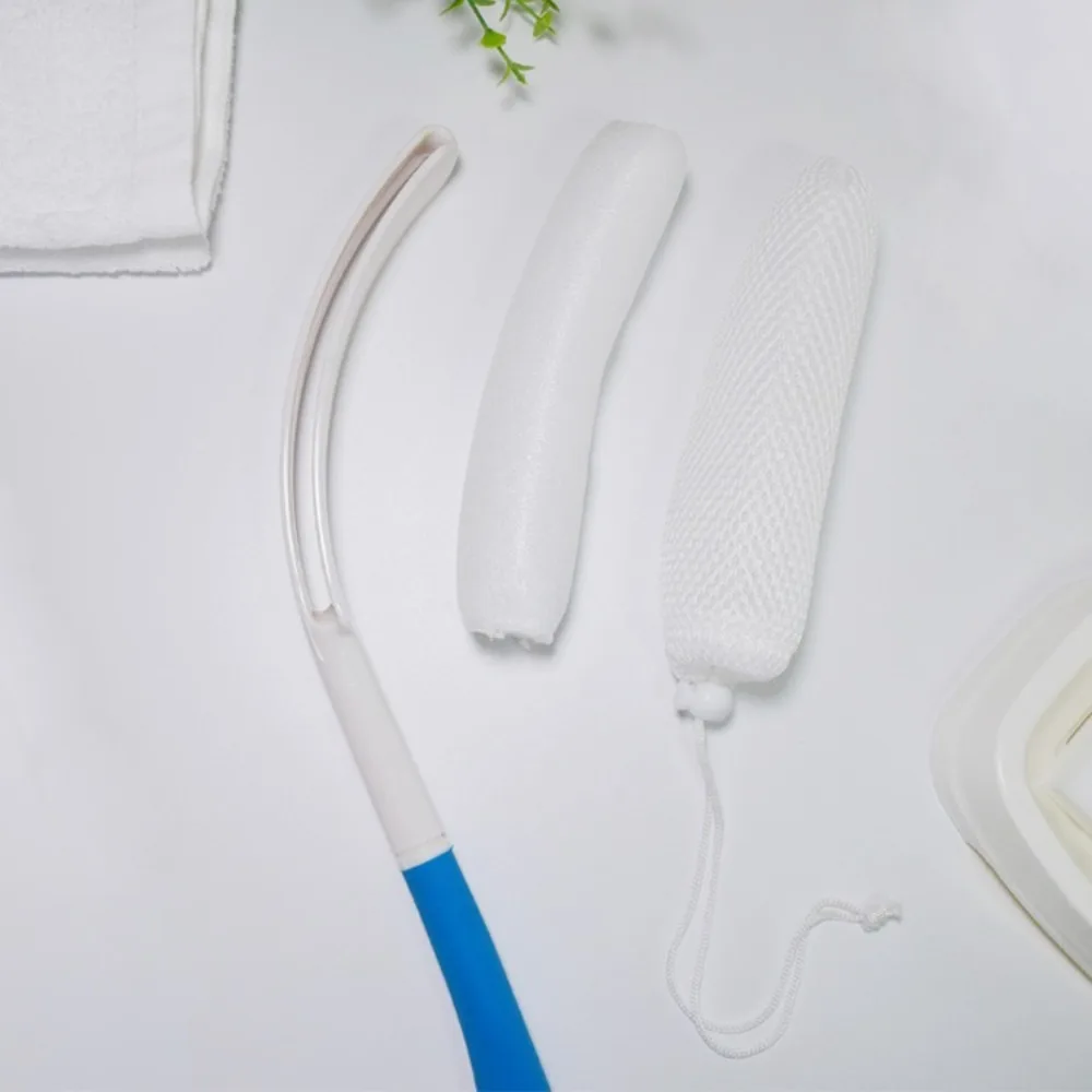 

Durable Non-Slip Handle Back Shower Brush Curved Design Long Handle Long Curved Shower Brush Exfoliating Plastic Bath Brush Bath