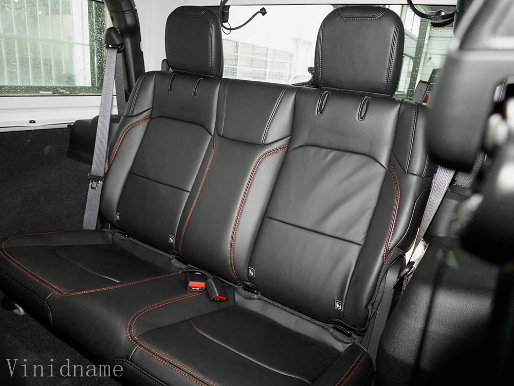 Picture 4: For Jeep Wrangler IV JL 2 Doors 2017 2018 2019 2020 2021 2022 2023 2024 2025 PU Leather Custom Car Seat Covers Full Set
