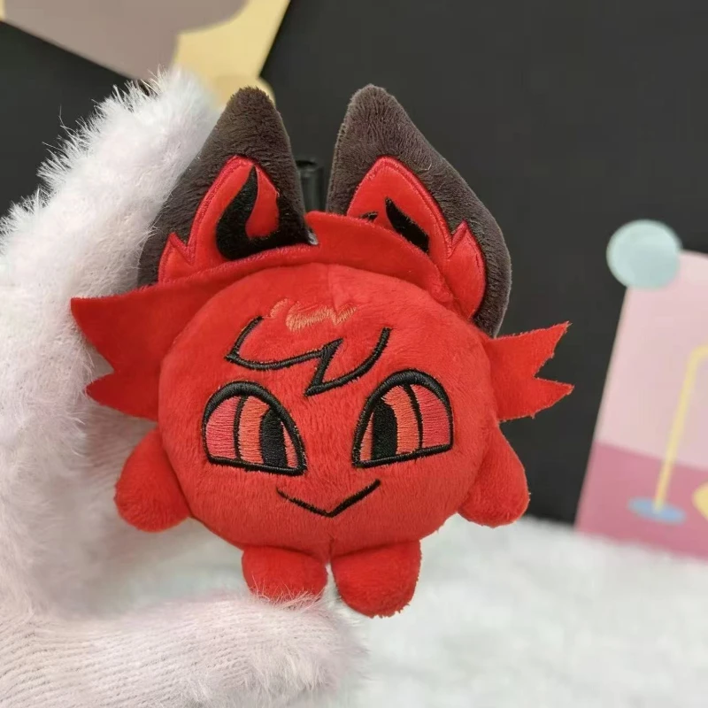 10cm VOX Radio Demon Alastor Cartoon Anime Plushies Cosplay Keychain Cute Plush Doll Pendant Merchandise Backpack Accessory Gift view 5