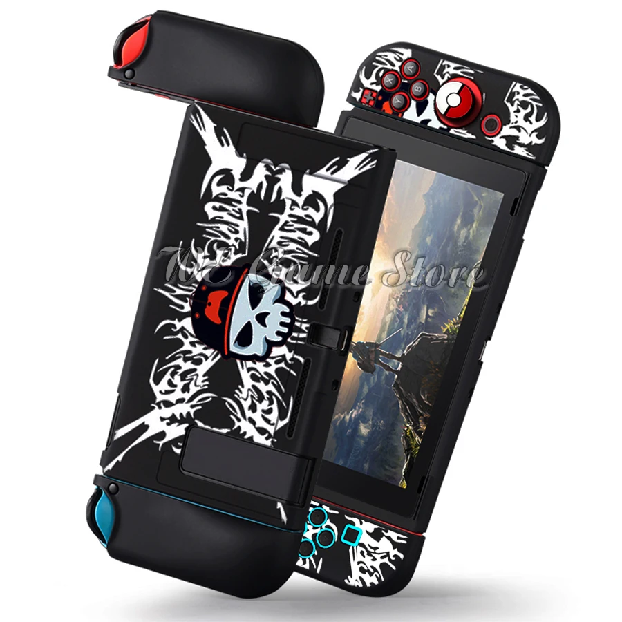 لطيف لينة أنيمي موضوع واقية الحال بالنسبة نينتندو سويتش وحدة التحكم و Joy-con شل الجلد نينتندو سويتش اكسسوارات 4 Joycon الغلاف