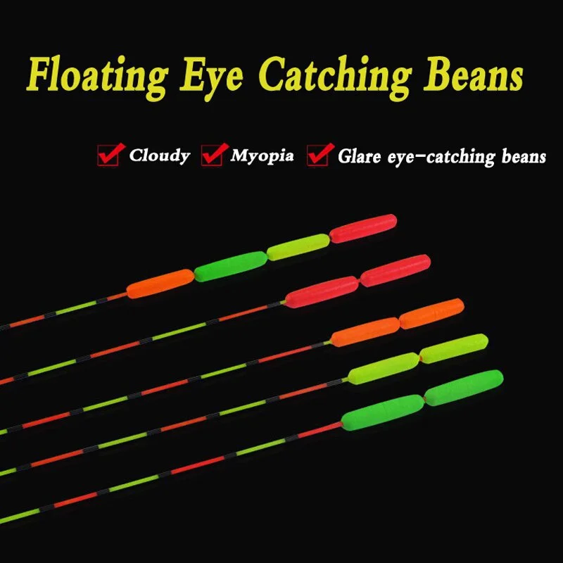 100PCS Fishing Float Bobber Oval Foam Indicators Fishing Accessories Tackless Tools for Anglers