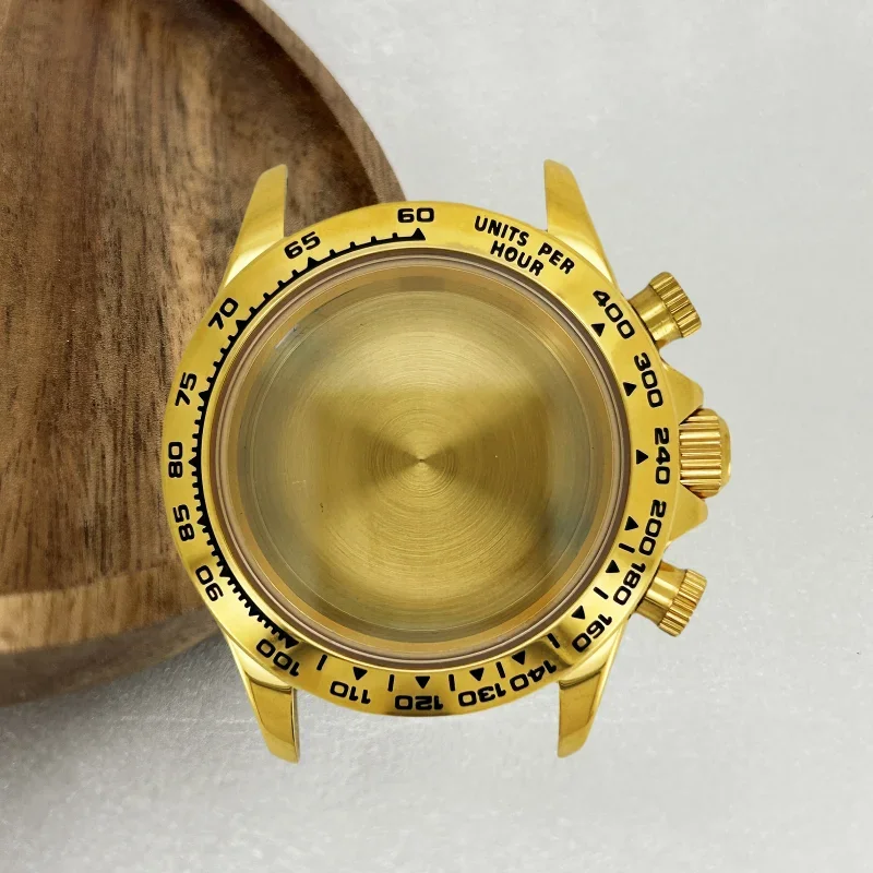 متعددة الوظائف وردة ذهبية ساعة ذهبية حالة الياقوت كريستال سوار Endlink ل دايتونا VK63/64 حركة أجزاء السيراميك 29.5 مللي متر الطلب #3