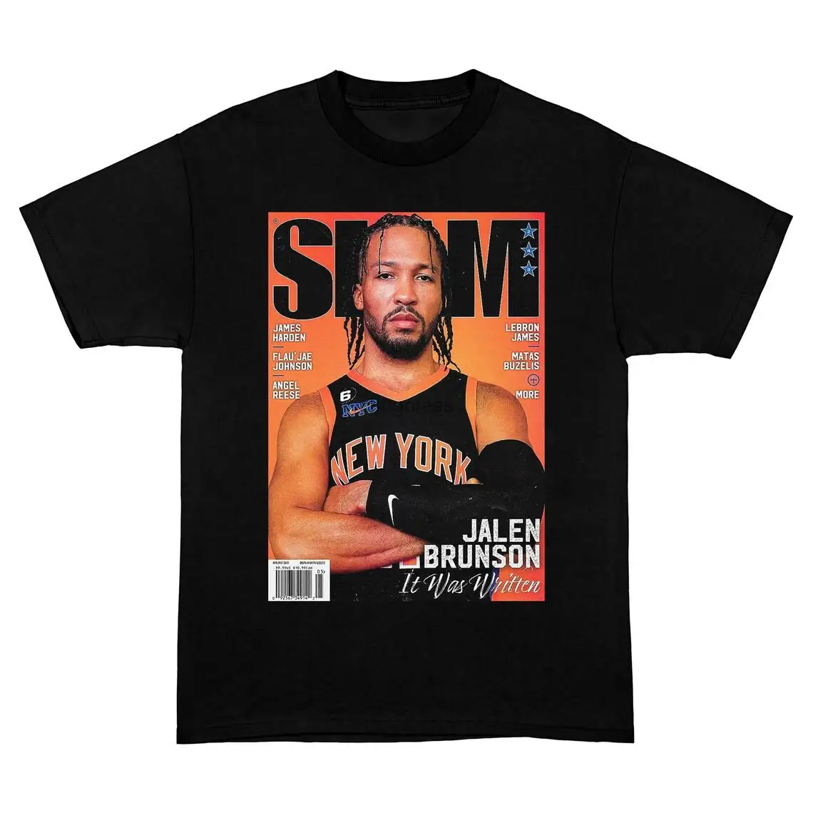 Jalen Knicks T-Shirt New York Vintage Style Graphic Tee Retro Basketball Shirt