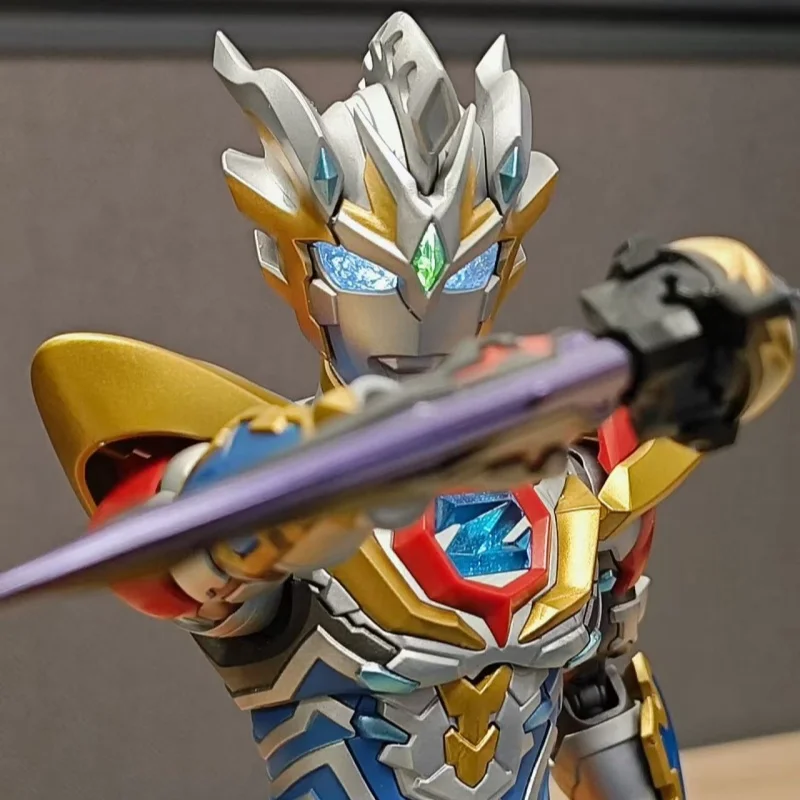 BLOKEES  Assembly Building Block Man Ultraman Legend Edition Geedv Delta Rise Claw Mobile Model Collection Ornaments