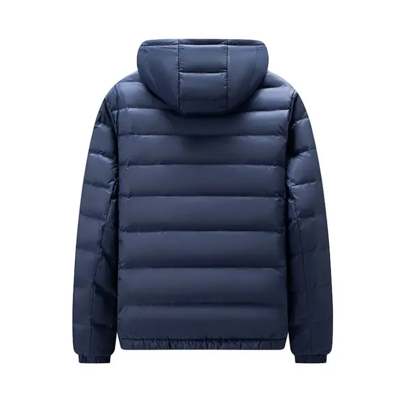 Men's & Women's Solid Color Quilted Down Parka – Casual Stand Collar Zip-Up Winter Outerwear for Daily Commute