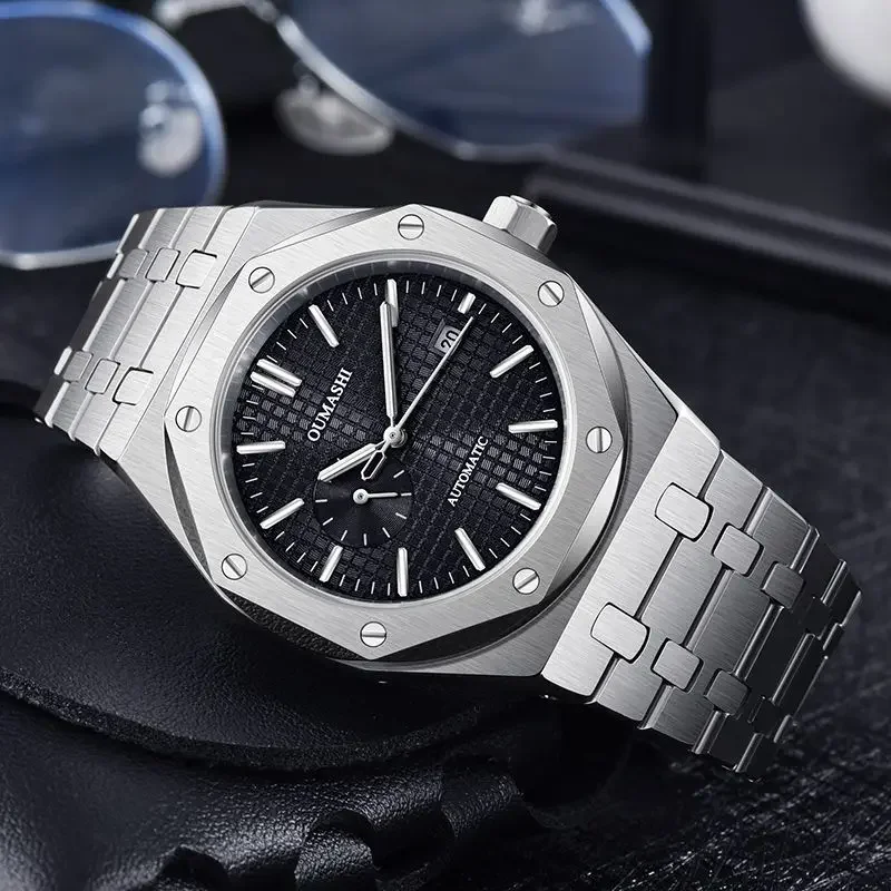 

Casual automatic mechanical men's 42 stainless steel business waterproof luminous mechanical watch
