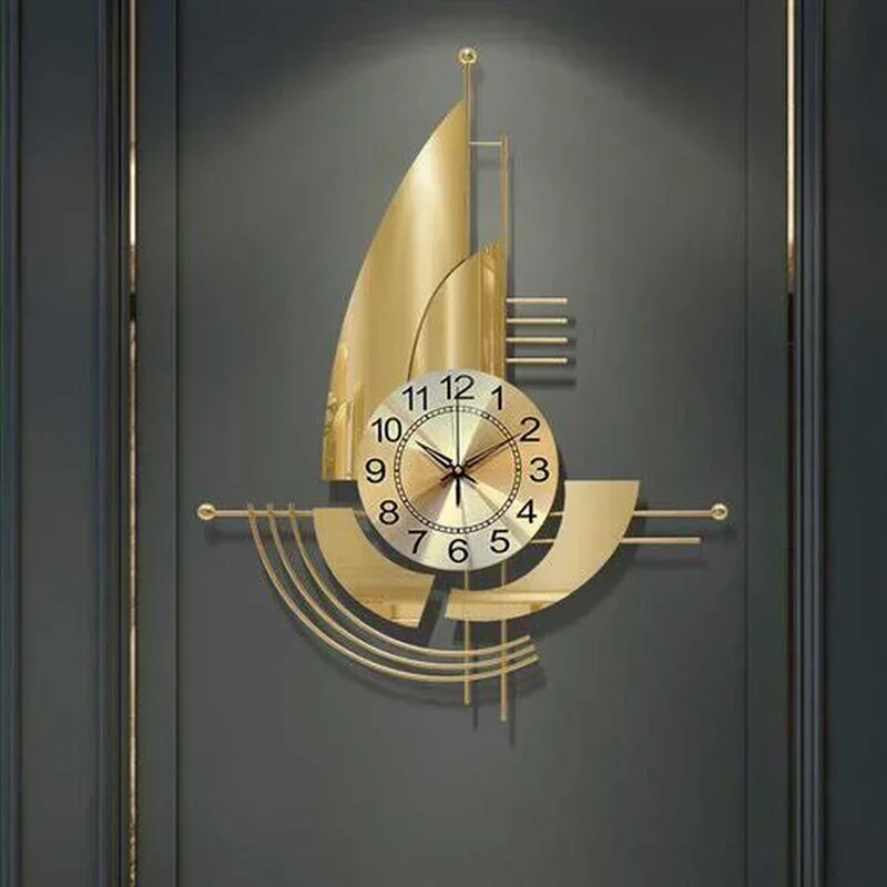 

Minimalist creative wall clock restaurant silent clock mural home decoration luxurious modern wall clock