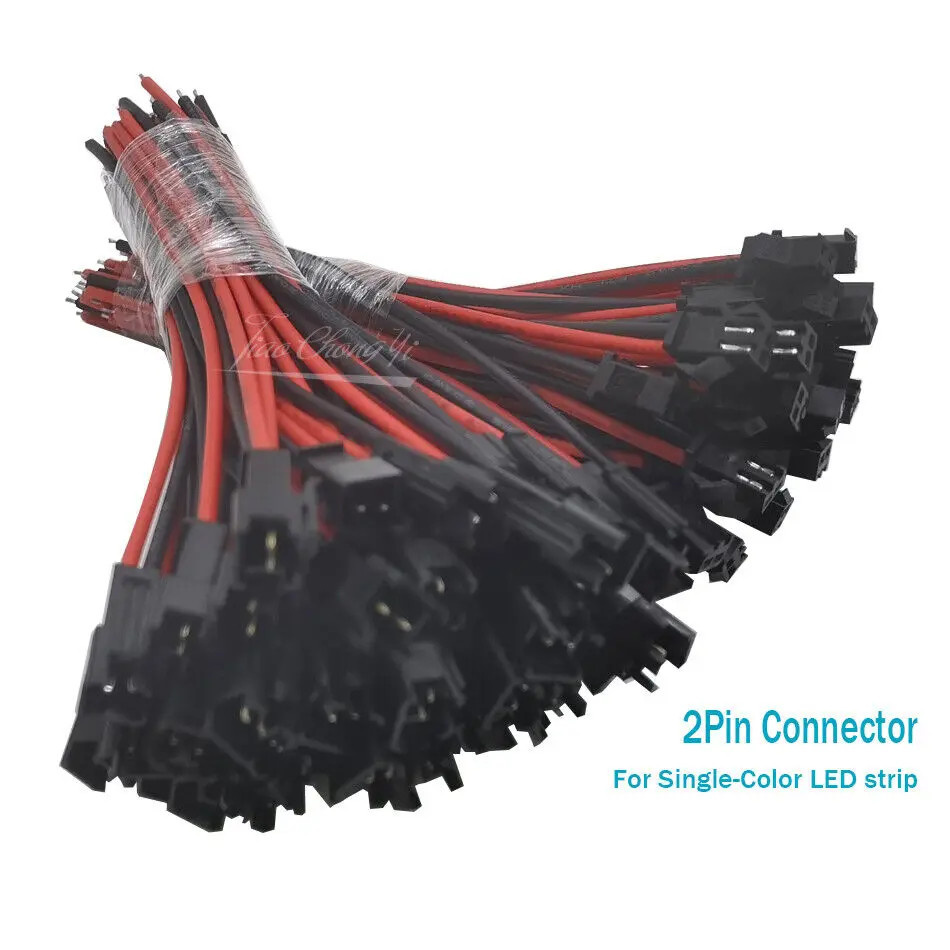 Promotion! 10Pairs 15cm Long SM 2Pins Plug Male to Female Wire Connector