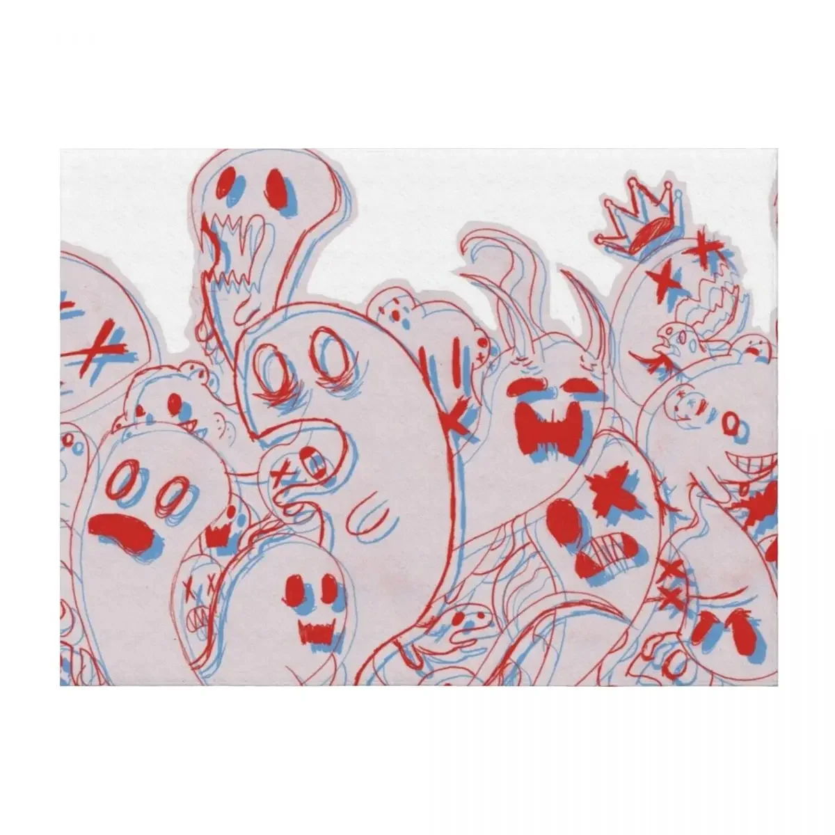 

OFF! Ghosts Throw Blanket Furrys Soft Fashion Sofas Stuffeds Blankets