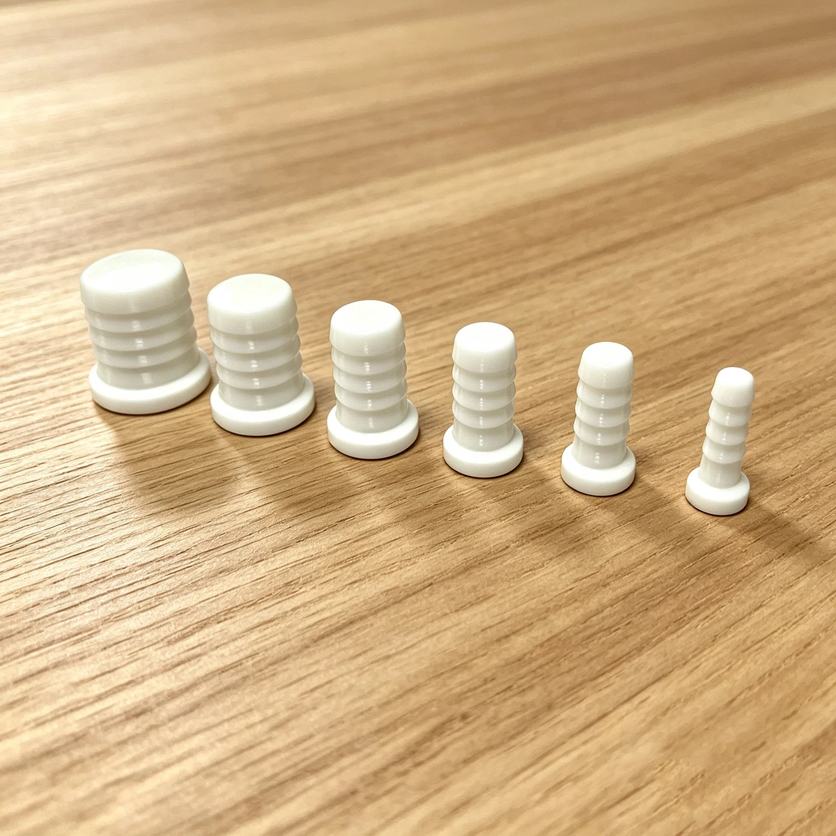 Black 6Pc Step-Type Hose Plugs, Universal Hose Sealing End Caps, Pipe Sealing Plugs, Hose Elbow Sealing Accessories