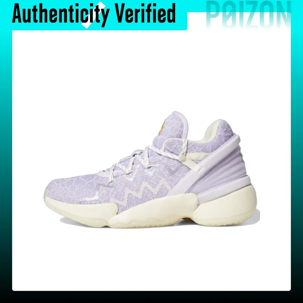 Adidas D.O.N. Problema # 2 Zapatillas de baloncesto para hombre, de caña baja, color morado, modelo FZ0832.