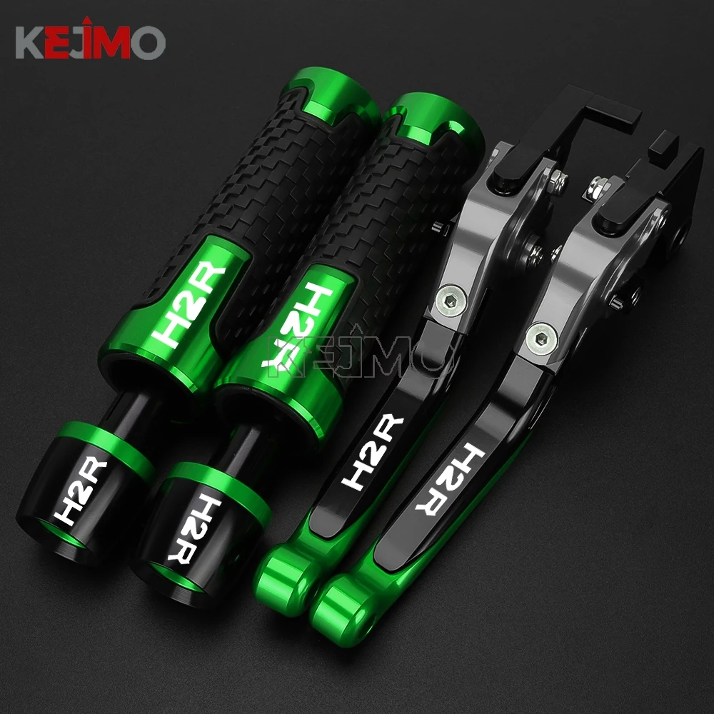 

2015 2016 2017 2018 2019 accessories Motorcycle Handlebar Grips Handle Ends Adjustable Brake Clutch Levers FOR Kawasaki H2R H2 R