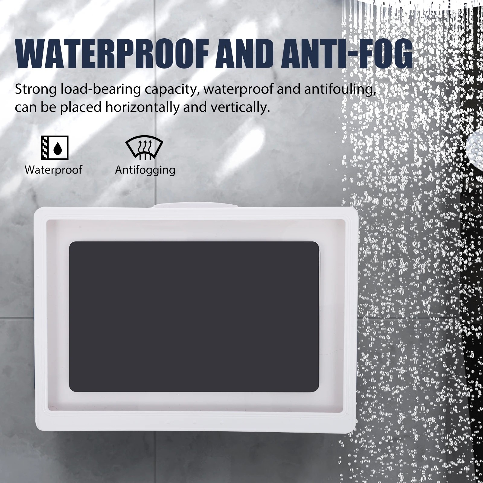 

Mobile Phone Storage Box Tablet Shower Holder Waterproof Stand Bathroom Accessory Mount