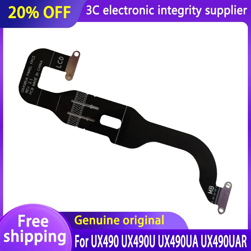 

NEW Original LCD Video Screen Cable For Asus Zenbook 3 UX490 UX490U UX490UA UX490UAR Series Laptop LED Cables Connector Flex