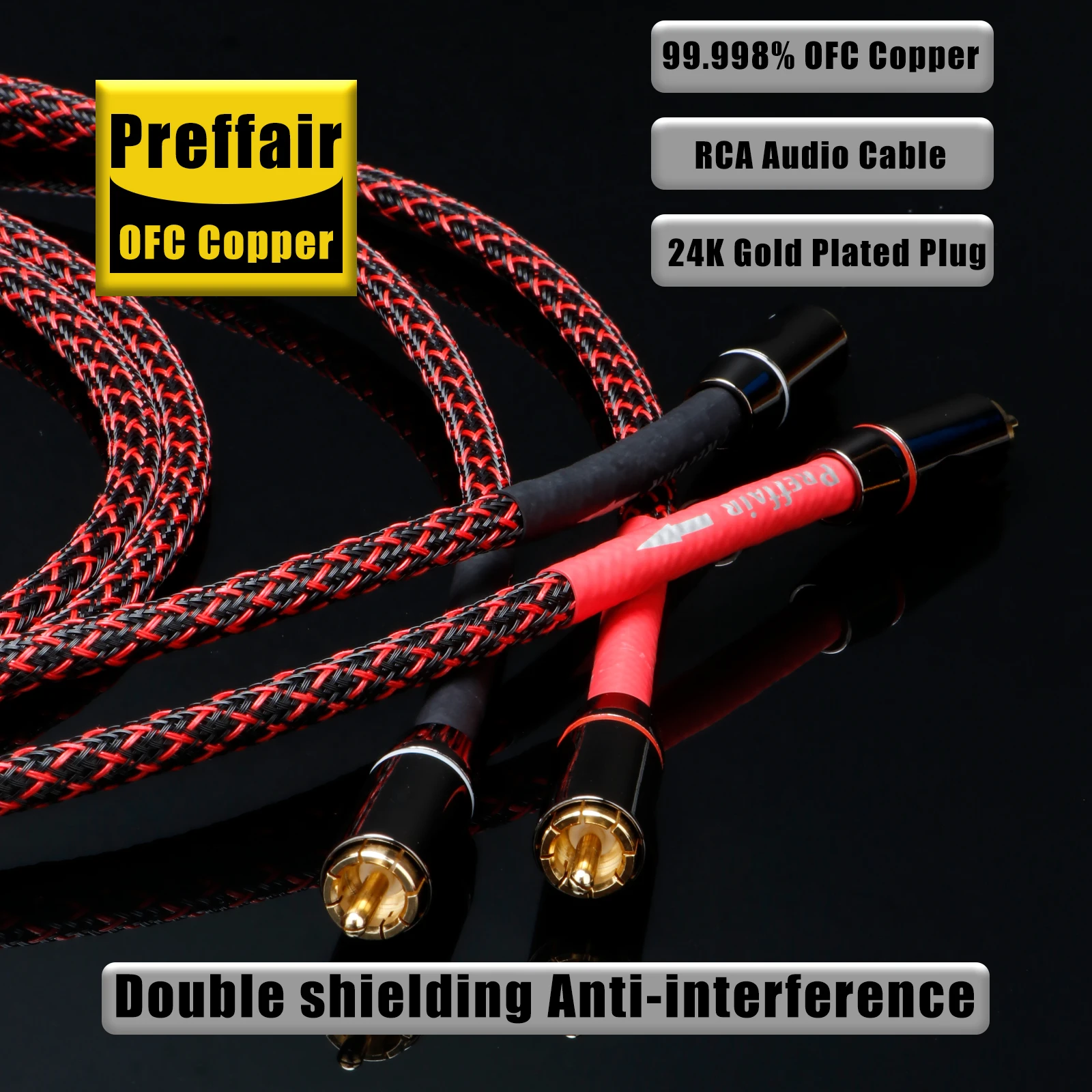 CANARE L-4E6S Аудиокабель RCA OFC медь 2Rca до 2Rca Соединительные кабели Стерео штекер для усилителя ЦАП ТВ автомобильное аудио