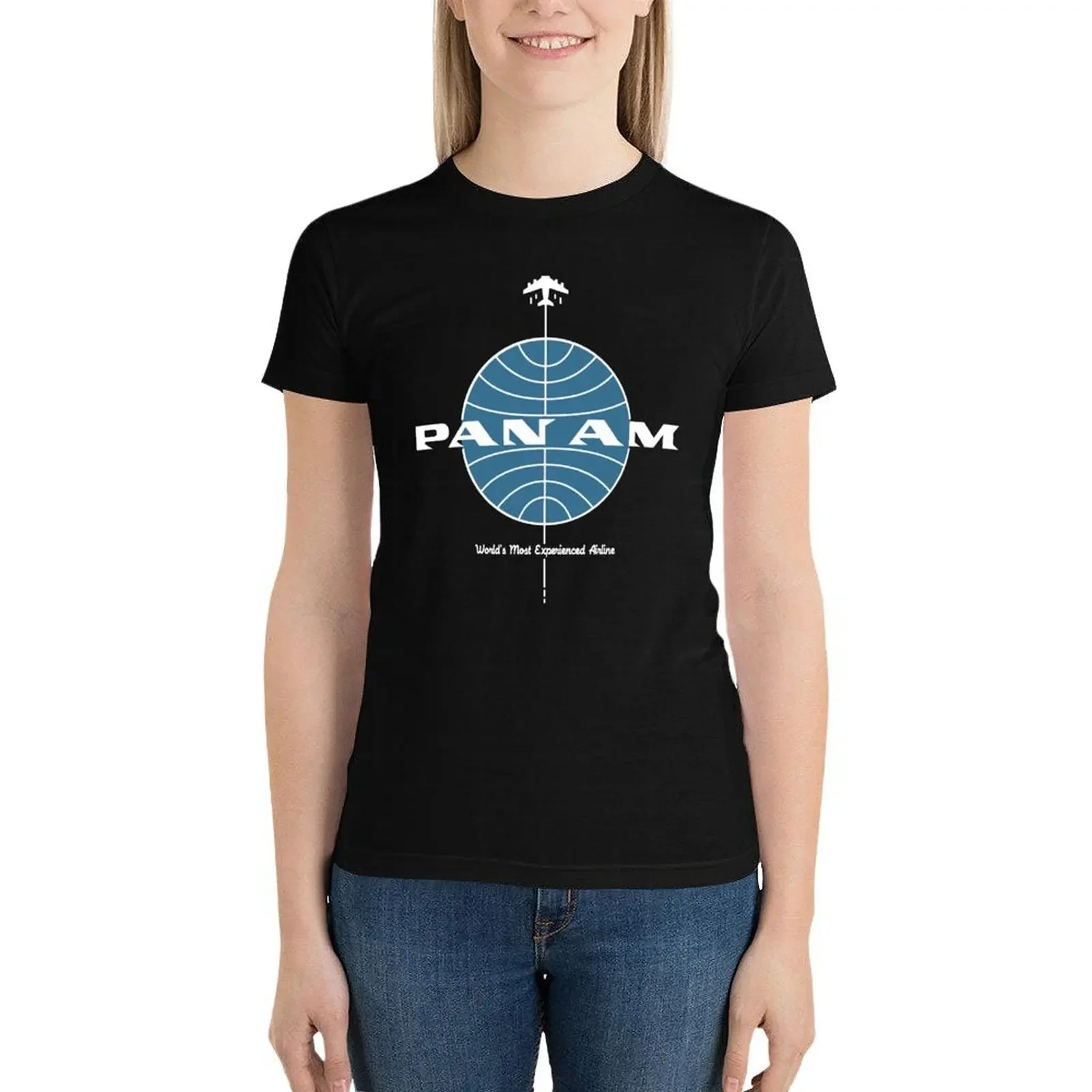 Pan American World Airways Pan Am T-Shirt kawaii clothes aesthetic clothes cute tops rock and roll t shirts for Women