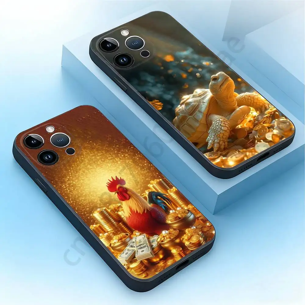 

Good luck Phone Case For iPhone 17,16,15,14,13,12,11,Pro,Max,Plus,Mini, Anti Fall Black Matte Soft Bumper