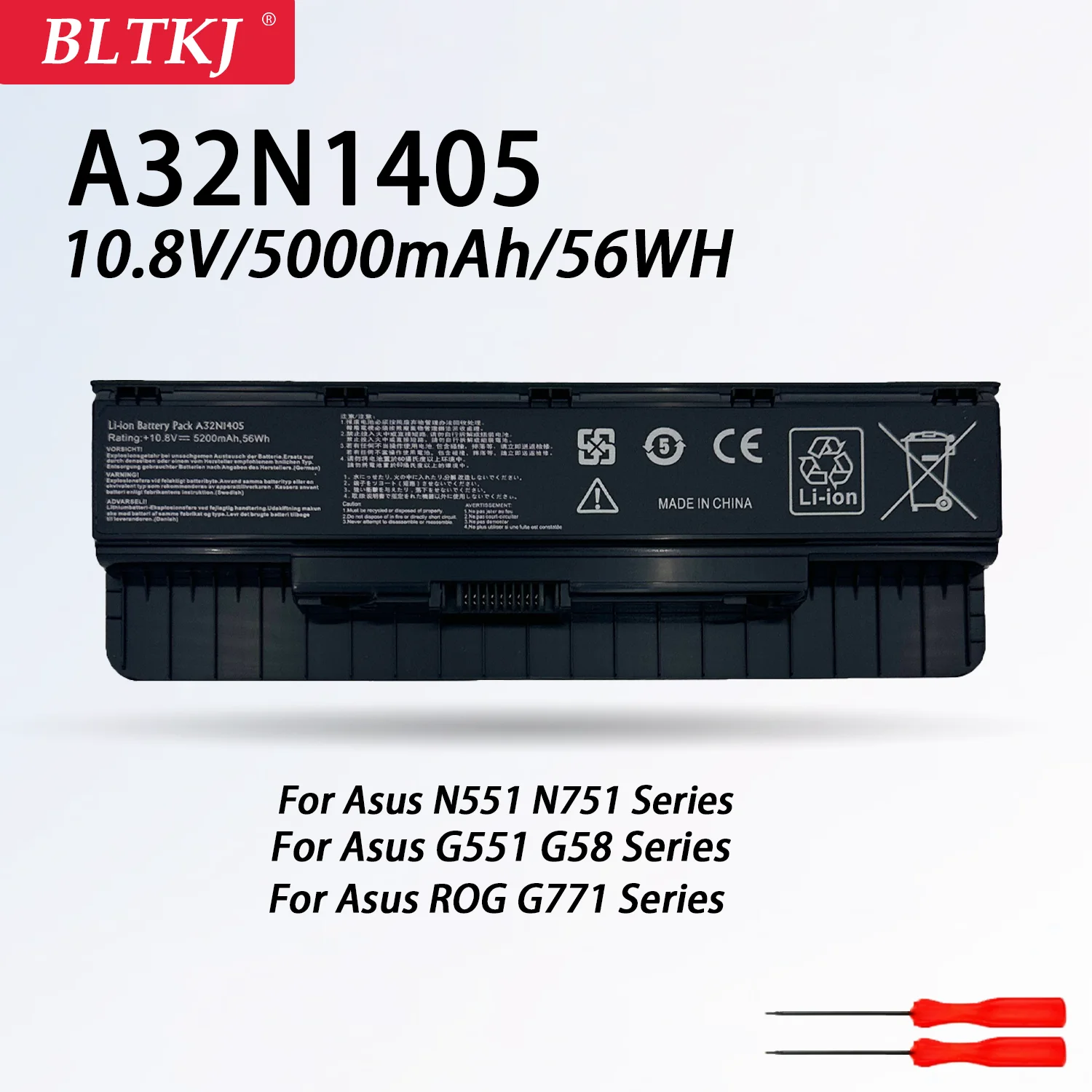 NEW A32N1405 Laptop Battery for ASUS N551JM N551JW N551Z N551J N551V N751 N771 G771JM G771JK G551J G58VM