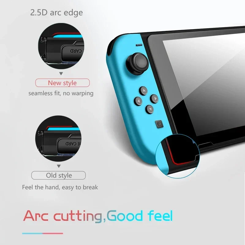 HD Tempered Glass for Switch Screen Protector Compatible Switch Clear Transparent 9H Protective Film