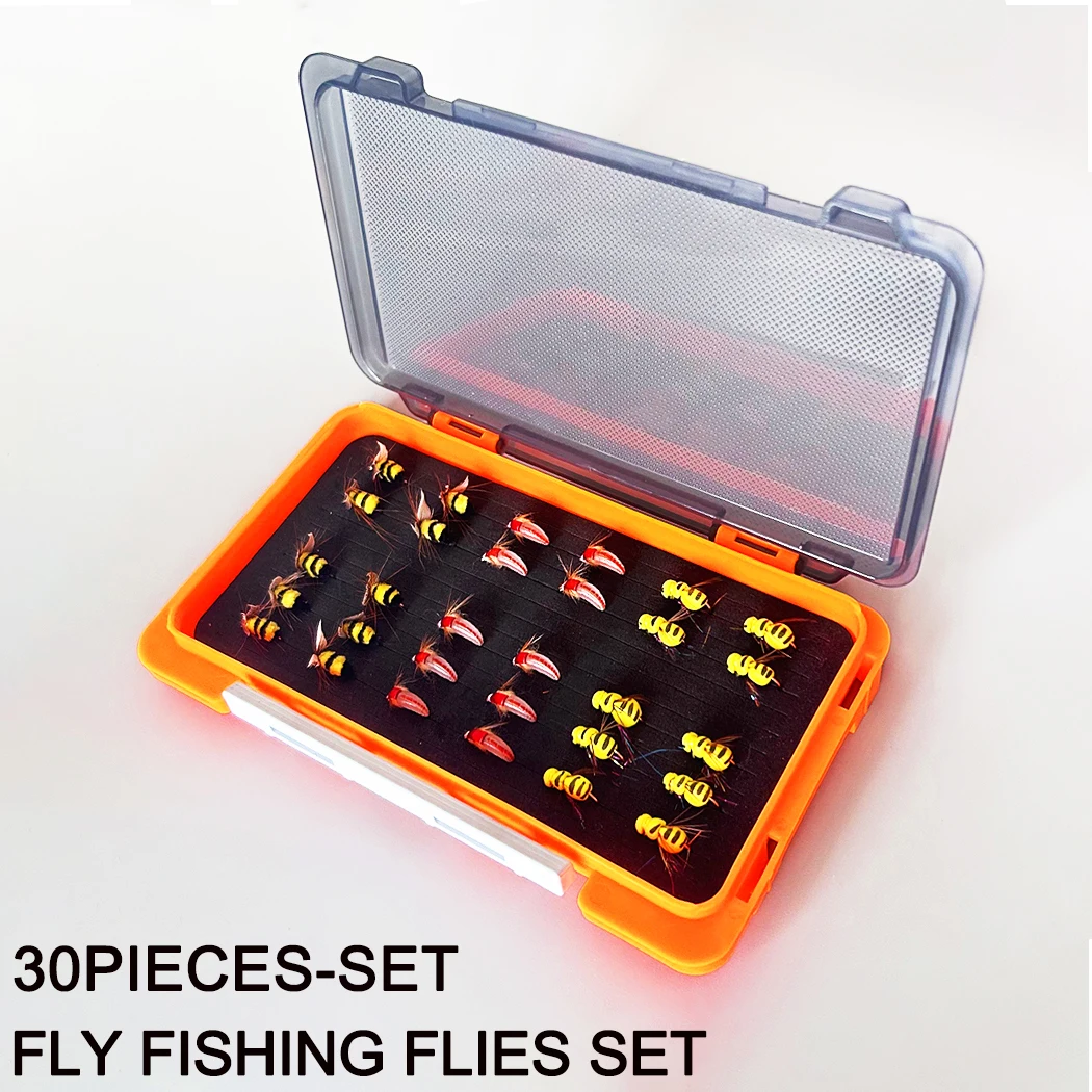Fishing Hook Size - 30Pcs/Box 3 Mixed Styles Fly Fishing