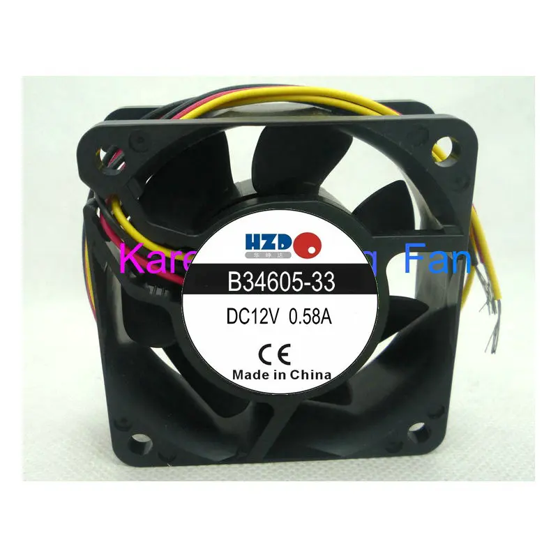 New Original 6CM TA225DC B34605-33 6025 12v 0.58a 3WIRE cooling fan laptop heat skin B34468-16