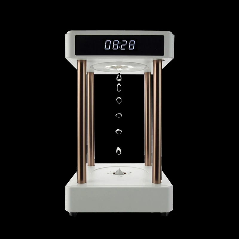 

Anti Gravity Floating Levitating Water Drops Time Hourglass Fountain Lamp Cleaner Air Air Purifiers for Desk Decoration