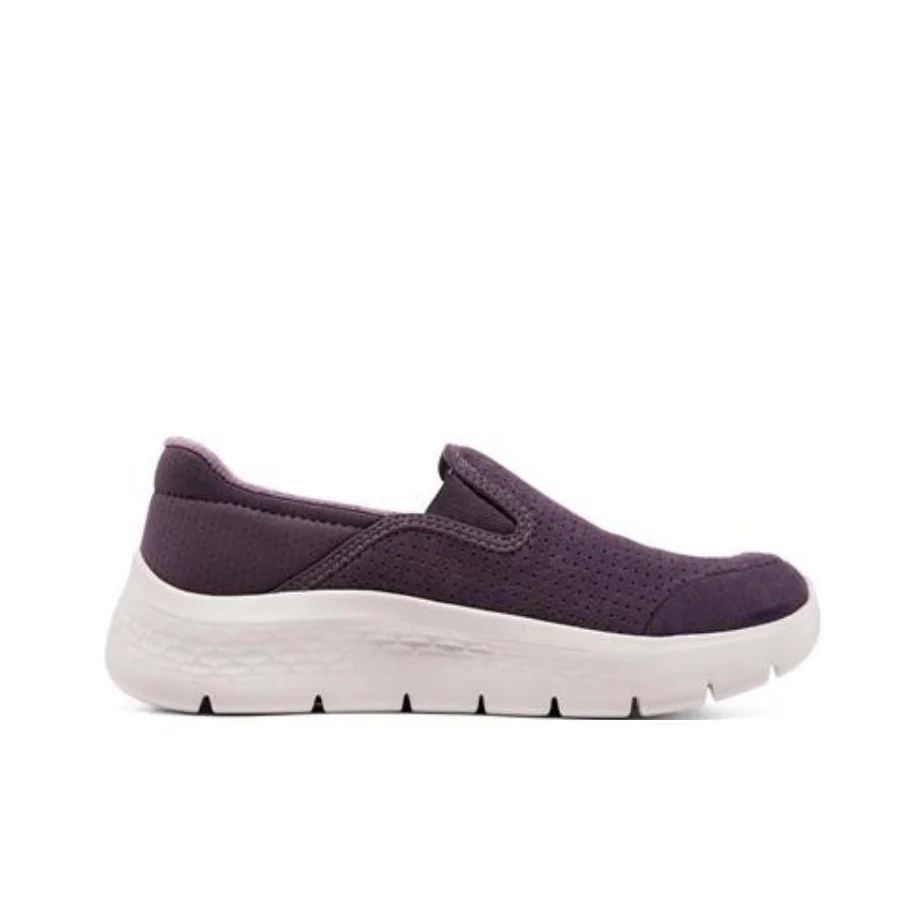 Skechers Go Walk Fle Fabric Cushioning Abrasion Resistant Cushioning, Wear Resistant Low top Casual Shoes Women's 124953-PLUM view 3