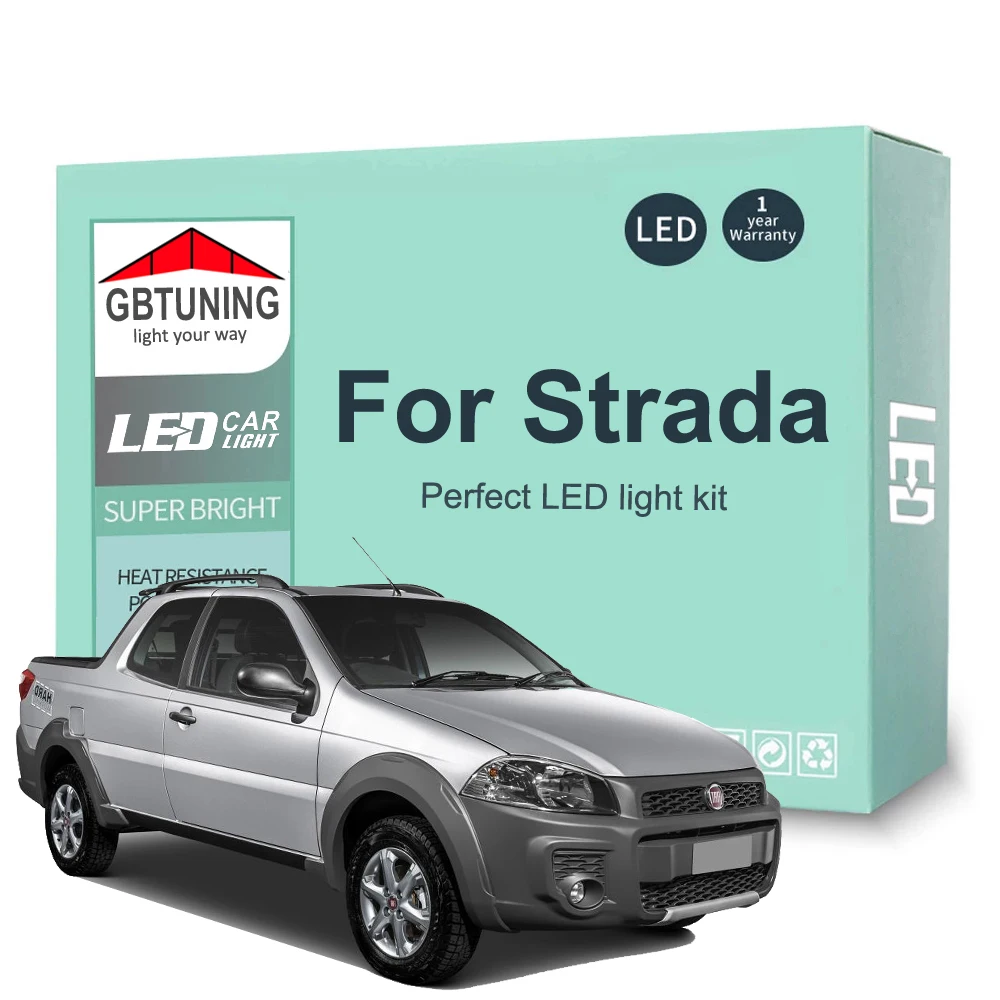 

Canbus LED Interior Light Bulb Kit For Fiat Strada 2009-2020 2021 2022 2023 2024 Car Accessories Dome License Plate Indoor Lamp