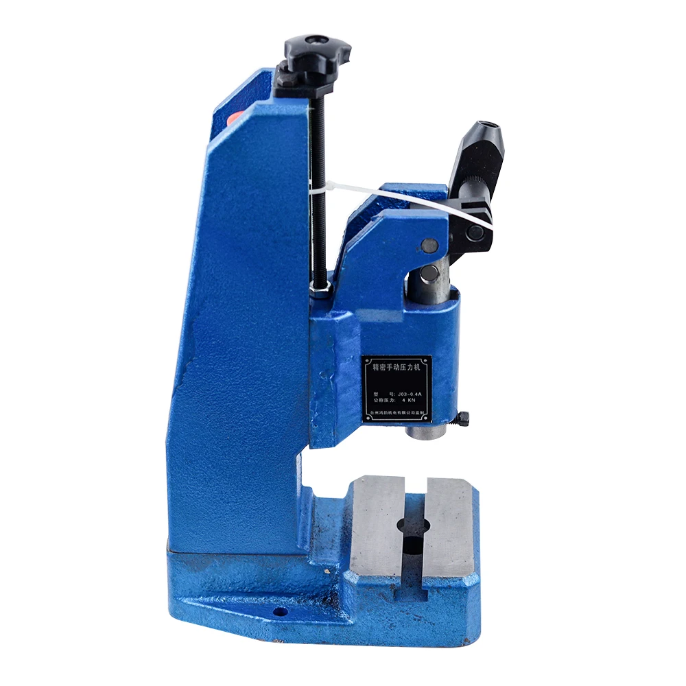 J03-0.4A  Small Manual Press Desktop Manual Punching Nominal Press Hand Beer Punching Punching Machine 4KN tools