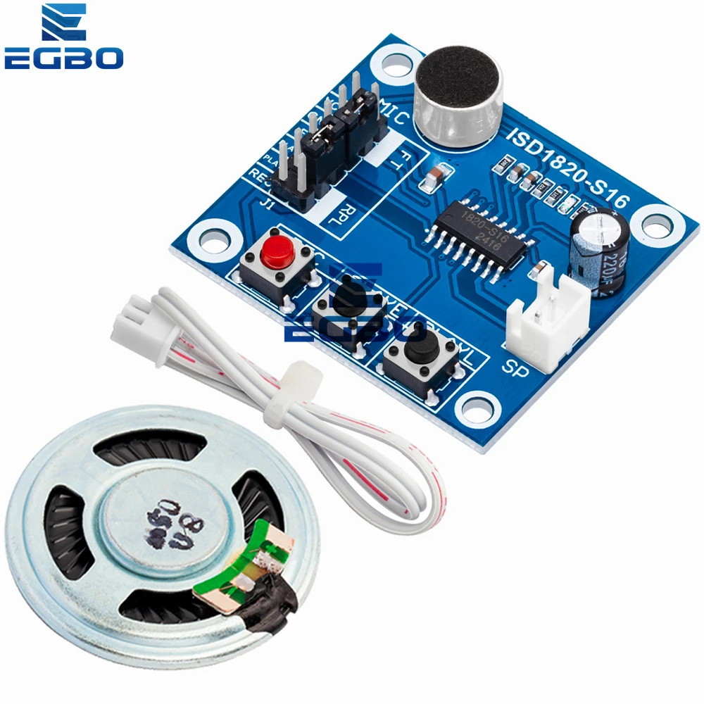 وحدة تسجيل ISD1820 وحدة صوت لوحة وحدة الهاتف المحمول مع ميكروفونات + مكبر صوت