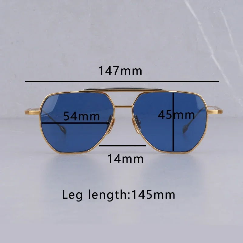 Retro Pure Titanium Vintage Square Frame Men Marie Aesthetic Distinctive Women Sunglasses Modern Technique BRION