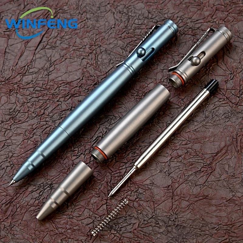 Creative Titanium Alloy Tactical Pen Business Signature Pen Outdoor Camping EDC Writing Tools Office School Stationery