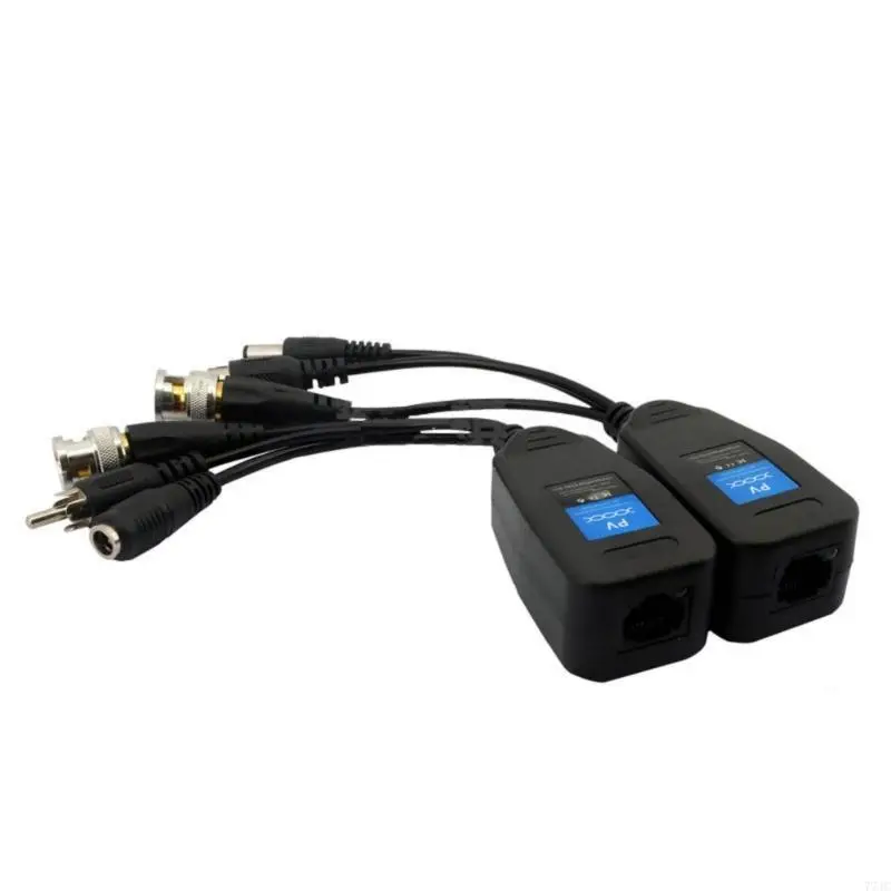 CCTV Passive Coax BNC RJ45 BNC Cable Power Video Transceiver Connectors