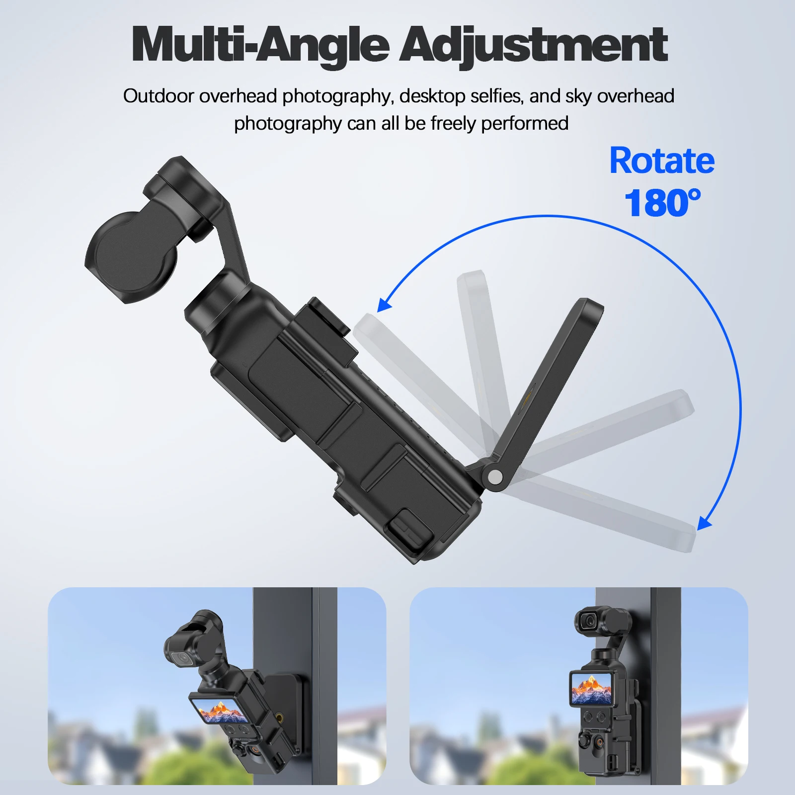 Magnetische Halterung Kompatibel mit DJI Osmo Pocket 4 Zubehör Klemm-Magnethalter für Desktop/Vertikal Verstellbar – Detail 9