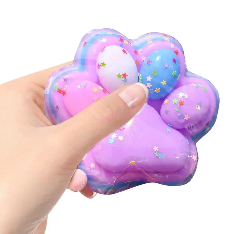 Cute Cat Paw Squeeze Toy Large Squish Cat Paw Slow Rising Animal Pinch Joy Sensory Activity For Boys Girls Children And Adults