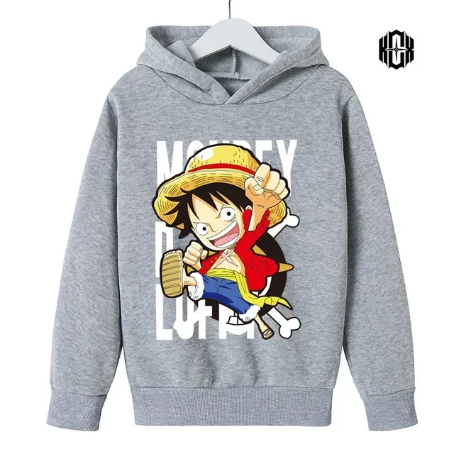 One Of The Latest Japanese Cartoons One Piece Luffy Hoodie Boys Girls Anime Hoodie Pullover Street Sweatshirts