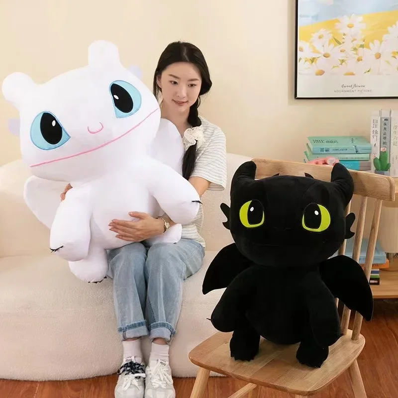 30/45/60cm How To Train Your Dragon Large Size Plush Toys  Plushie Toothless Doll Kawaii Stuffed  Decoration  Kids Birthday Gift