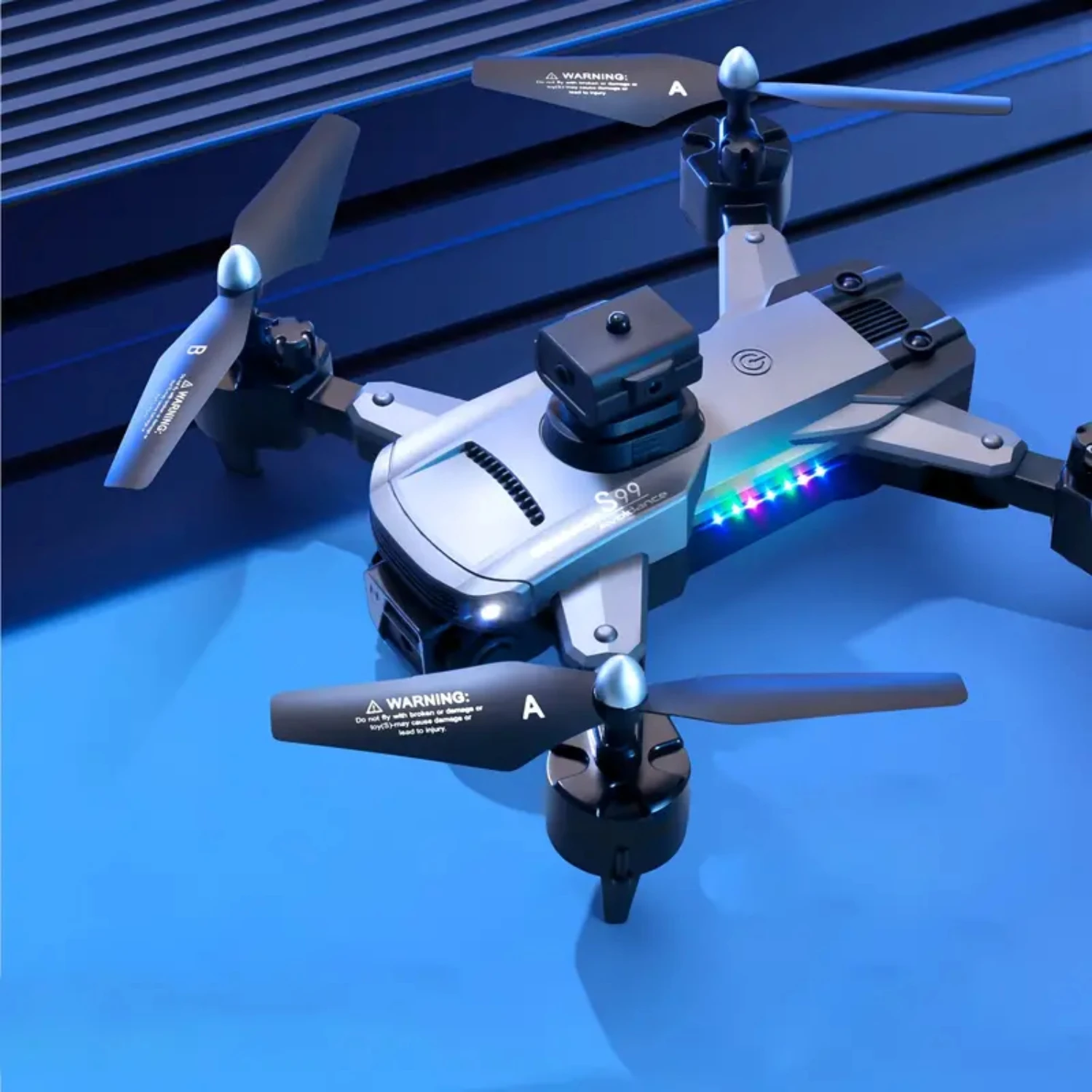 

High-definition Folding Quadaxle Aircraft with Fixed Height, Aerial Electromodulation Camera, and Remote Control - Ultimate flyi