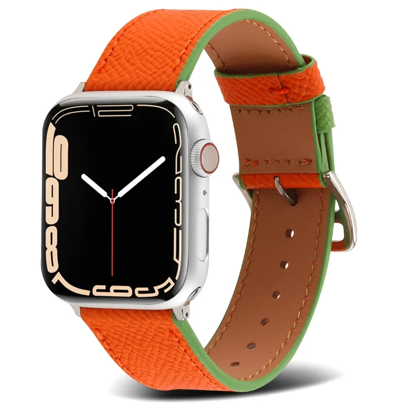 Premium Leather Strap For Apple Watch UItra Band 49mm 45mm 41mm 44mm 42mm 46mm Bracelet Wristband iWatch 10 9 8 7 6 5 4 SE Belt