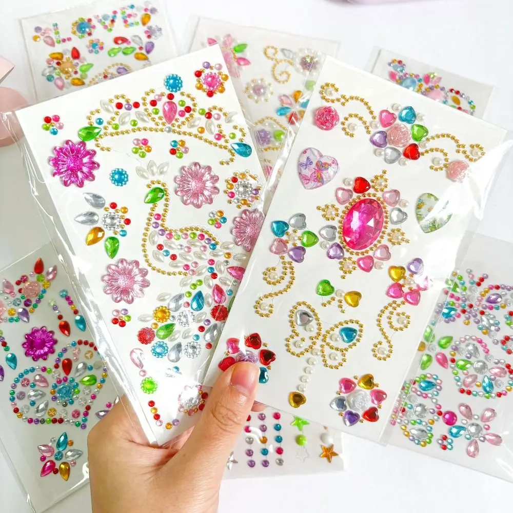 

Decoration Stickers 3D Gem Stickers DIY Mobile Phone Scrapbooking DIY Acrylic Gem Sticker Diary Album Self Adhesive