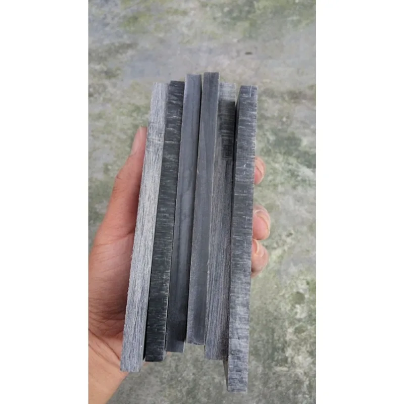 2Pcs Natural Black Buffalo Horn Sheet Knife Blanks Plate Scales Handle Material